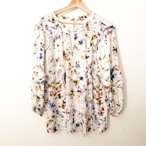 ⭐️ Dolan | Multicolor Watercolor Floral Blouse